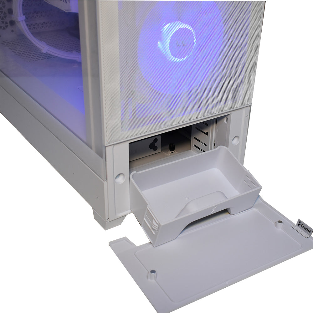 ゲーミングPC Fractal Design Pop Air RGB TG White 収納スペース画像ビュー