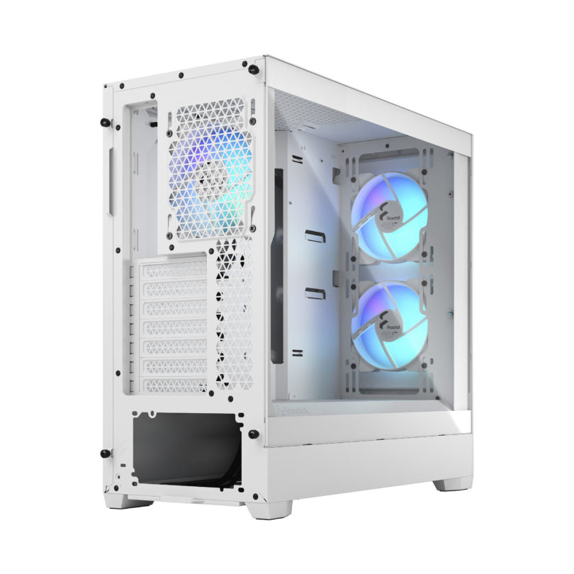 ゲーミングPC Fractal Design Pop Air RGB TG White 背面画像ビュー