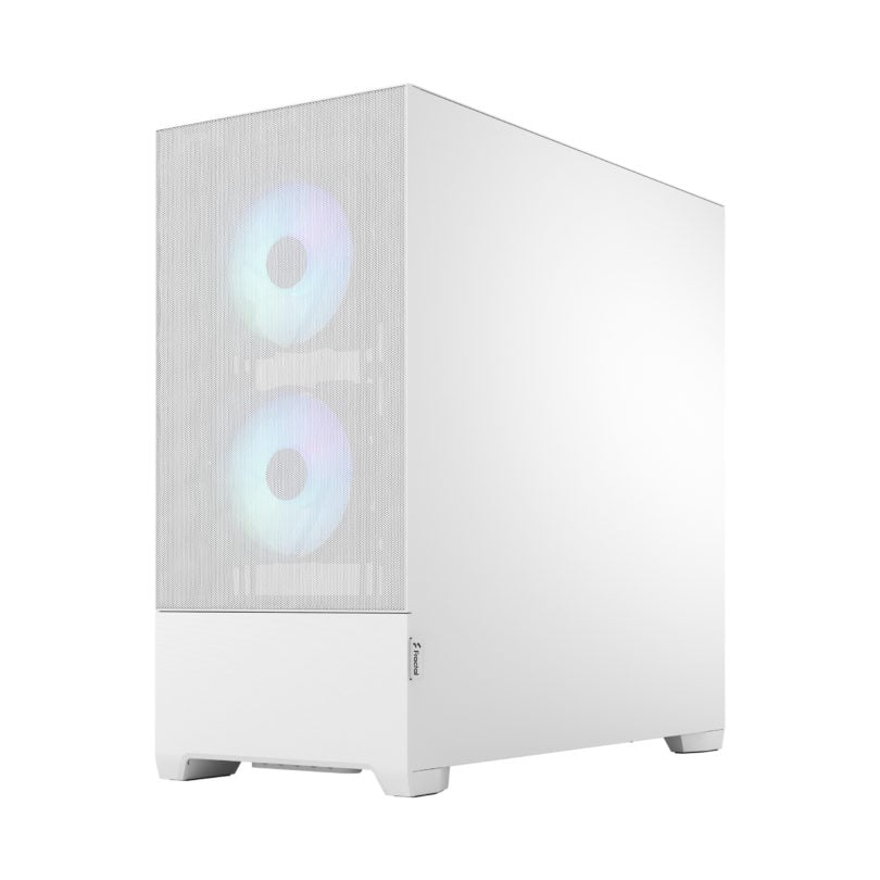 ゲーミングPC Fractal Design Pop Air RGB TG White サイド画像ビュー